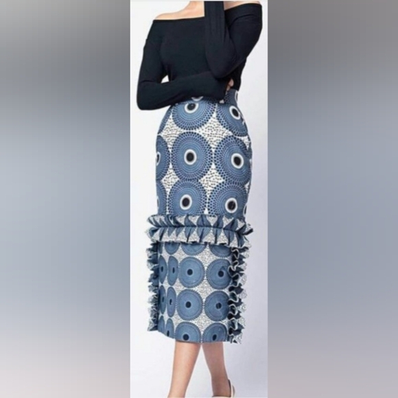 Style Me Patterned Midi Skirt - Picture 1 of 2